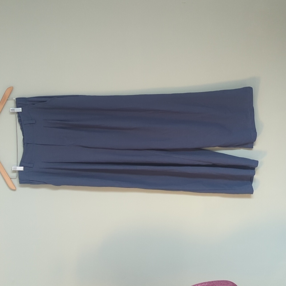NWT Halara Grisaille Gray High‎ Waisted Wide Leg Waffle Weave Work Pants, US L